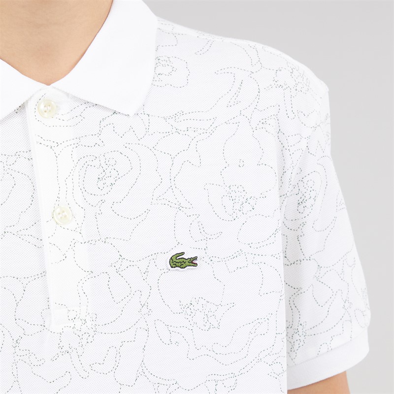 Lacoste Boys Polo Shirt Blanc/Multico