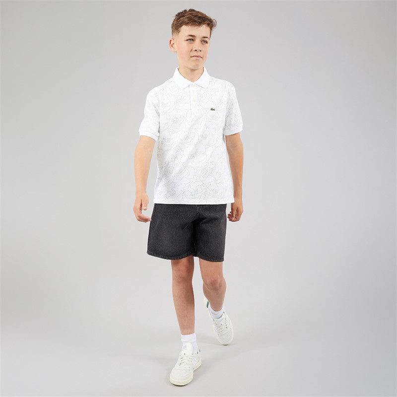 Lacoste Boys Polo Shirt Blanc/Multico