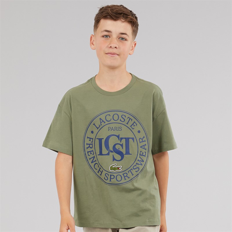 Lacoste Boys T-Shirt Khaki Kaki