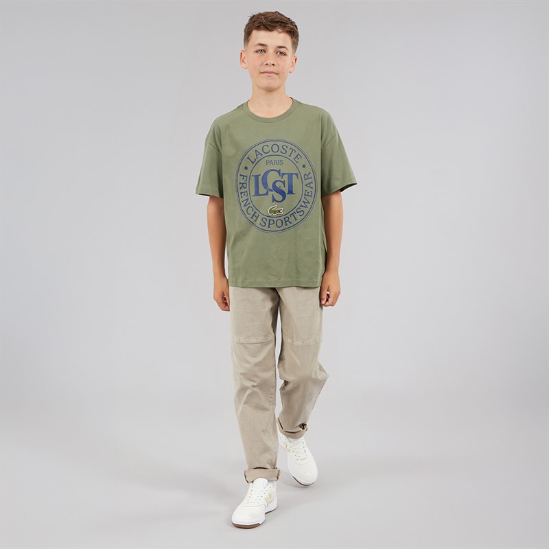 Lacoste Boys T-Shirt Khaki Kaki
