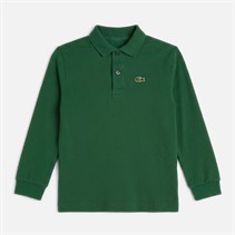 Lacoste Boys Long Sleeve Polo Shirt Vert