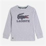Lacoste Boys Long Sleeve T-Shirt Argent Chine