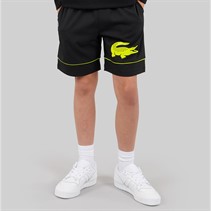 Lacoste Boys Shorts Noir/Jaune Fluo
