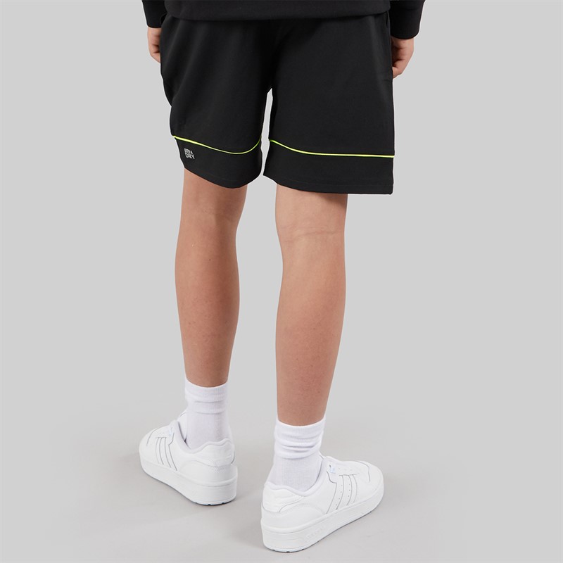 Lacoste Boys Shorts Noir/Jaune Fluo