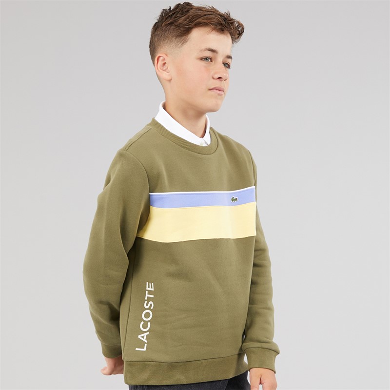 Lacoste Boys Sweatshirt Olive/Farine