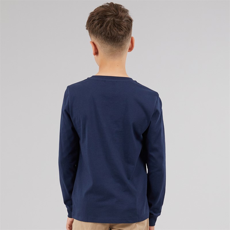 Lacoste Boys Long Sleeve T-Shirt Marine