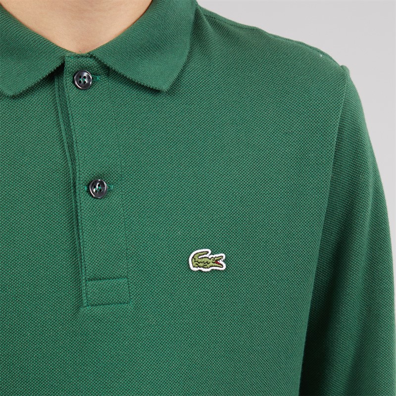 Lacoste Boys Long Sleeve Polo Shirt Vert