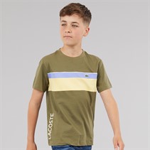 Lacoste Boys T-Shirt Olive/Farine