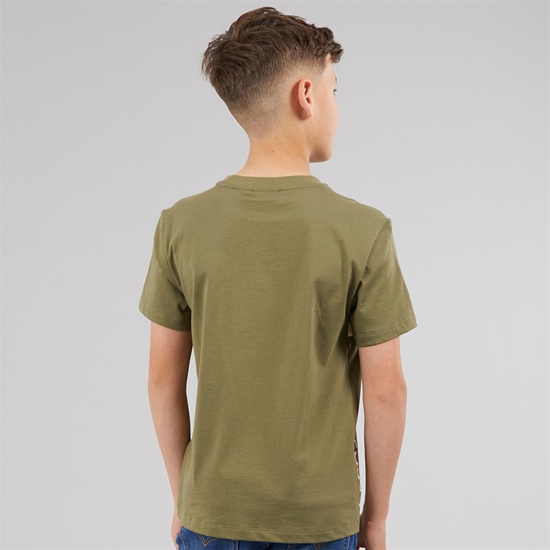 Lacoste Boys T-Shirt Olive/Farine