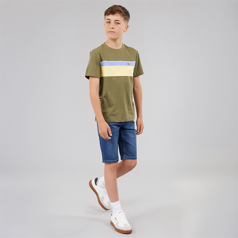 Lacoste Boys T-Shirt Olive/Farine