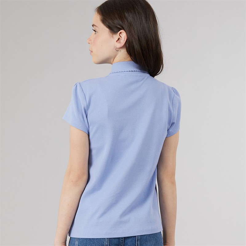 Lacoste Girls Polo Shirt Delphinium