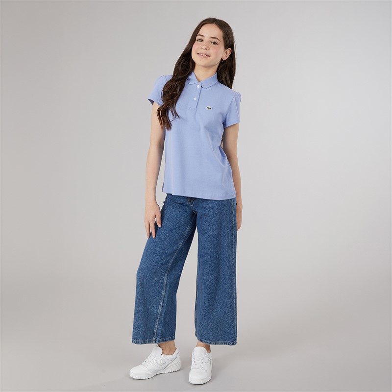 Lacoste Girls Polo Shirt Delphinium