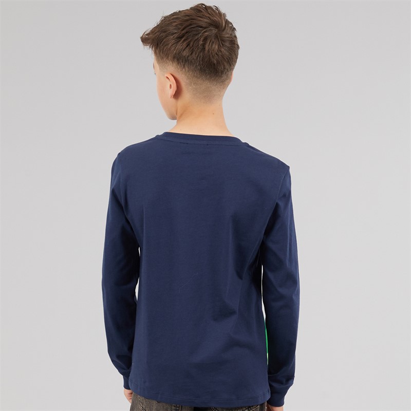 Lacoste Boys Long Sleeve T-Shirt Marine