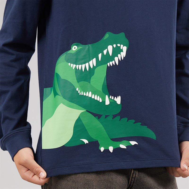 Lacoste Boys Long Sleeve T-Shirt Marine
