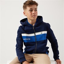 Lacoste Boys Zip Hoodie Marine