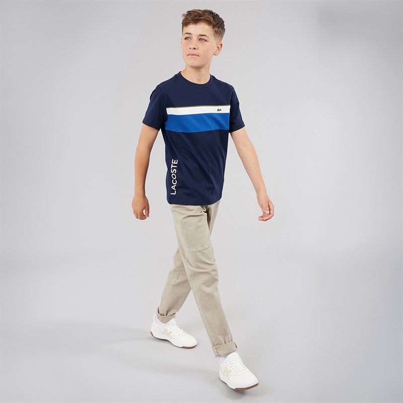 Lacoste Boys T-Shirt Marine Olive/Farine