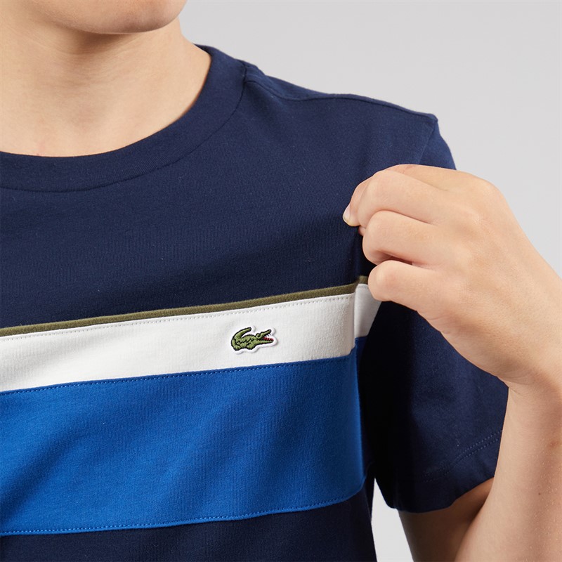 Lacoste Boys T-Shirt Marine Olive/Farine