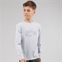 Lacoste Boys Long Sleeve T-Shirt Argent Chine