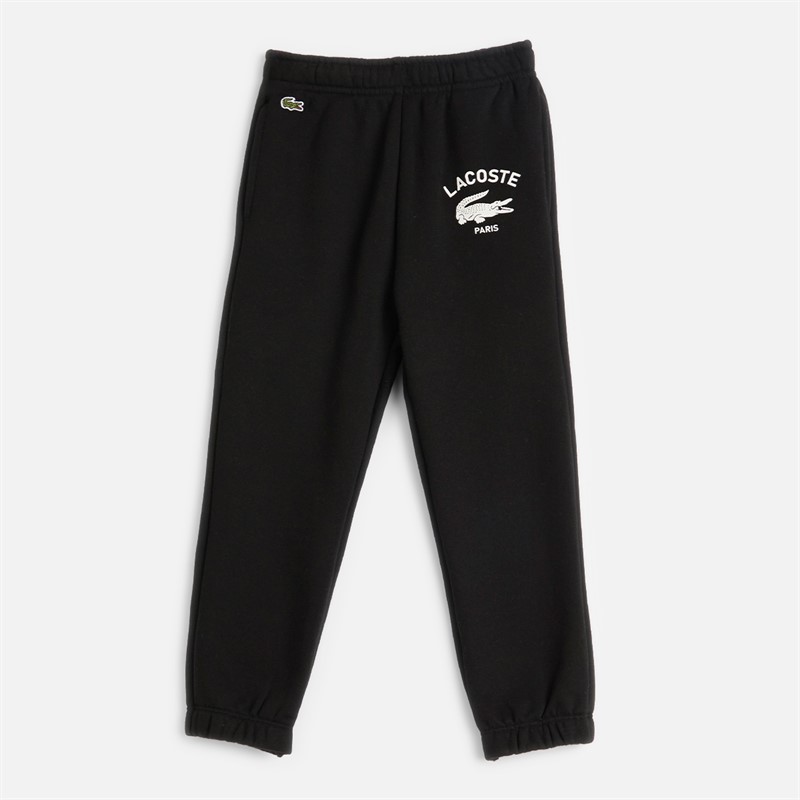 Lacoste Boys Sweatshirt And Joggers Tracksuit Noir