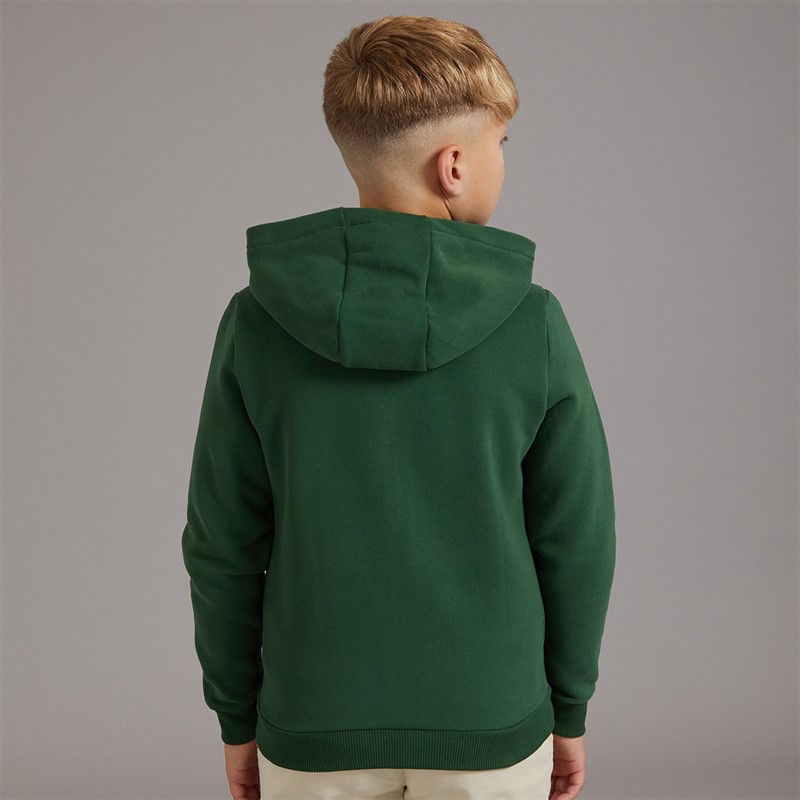 Lacoste Boys Core Fleece Full Zip Hoodie Vert