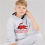 Lacoste Boys Motion Croc Hoodie Argent Chine Heather