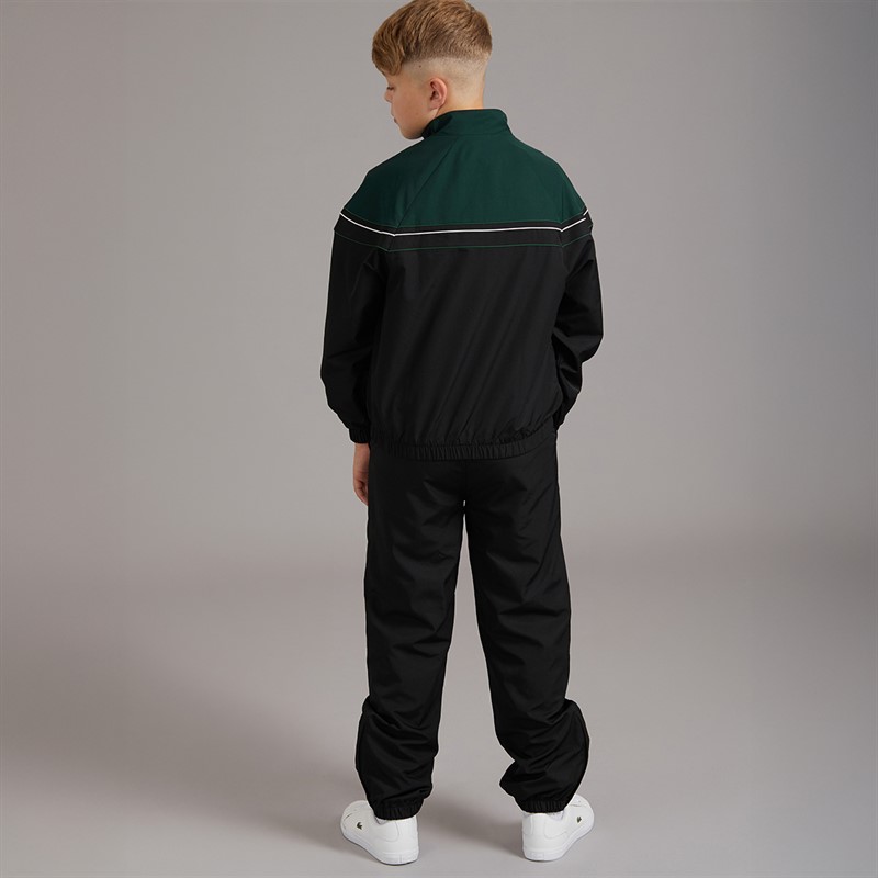 Lacoste Boys Colourblock Tracksuit Noir