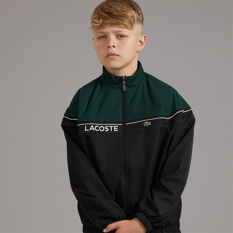 Lacoste Boys Colourblock Tracksuit Noir