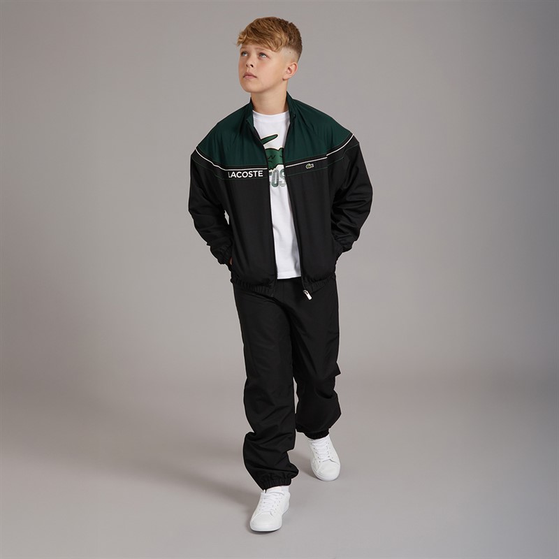Lacoste Boys Colourblock Tracksuit Noir