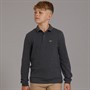 Lacoste Boys Long Sleeve Polo Shirt Bitume Chine Heather