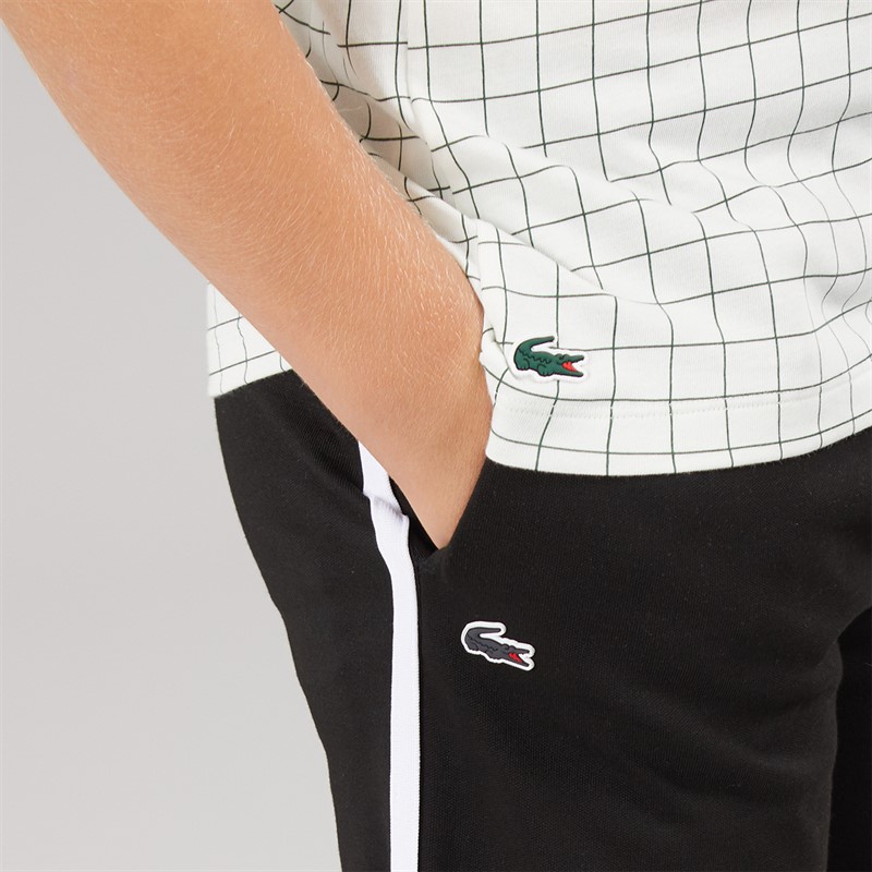 Lacoste Boys Grid T-Shirt Farine