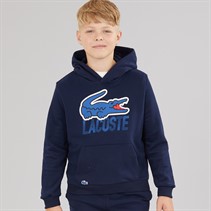 Lacoste Boys Motion Croc Hoodie Marine