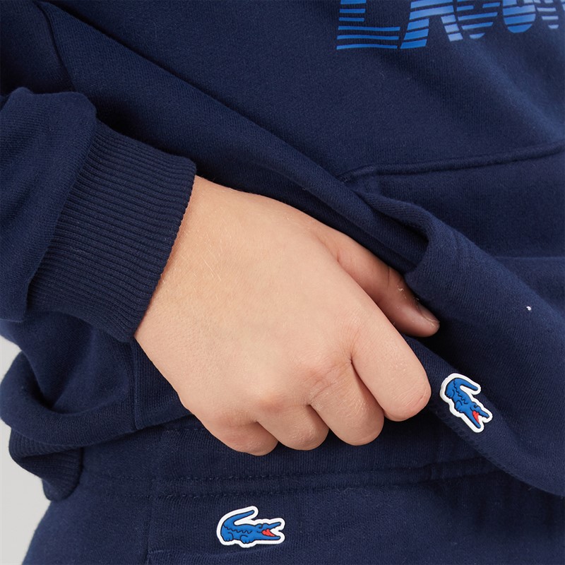 Lacoste Boys Motion Croc Hoodie Marine