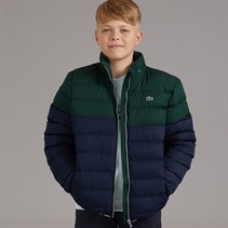 Lacoste Boys Colourblock Puffer Jacket Sinople