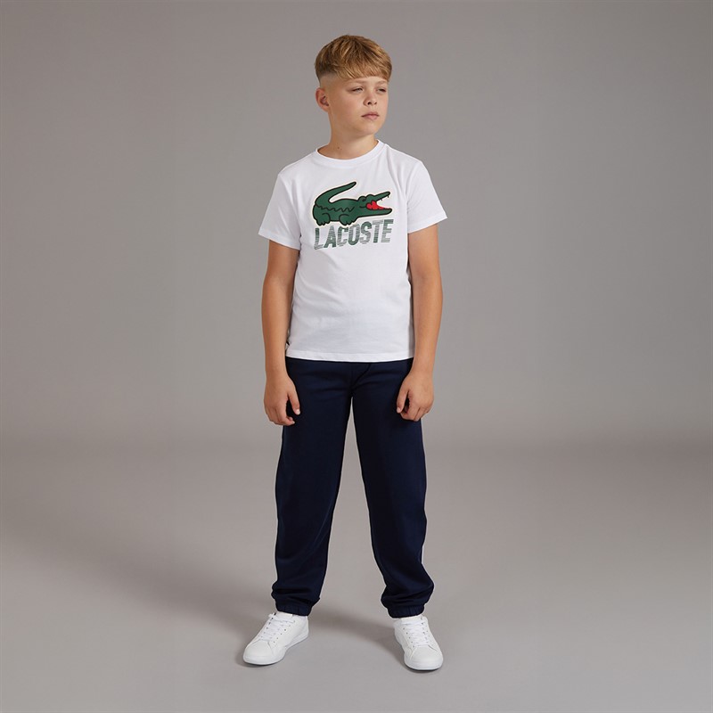 Lacoste Boys Motion Croc T-Shirt Blanc
