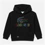 Lacoste Boys Graphic Core Hoodie Noir