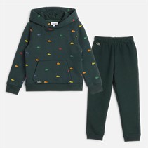 Lacoste Boys Hoodie And Joggers Tracksuit Sinople