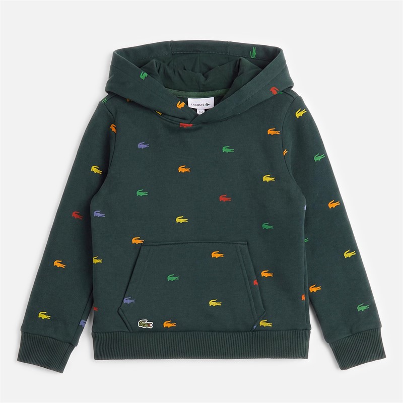 Lacoste Boys Hoodie And Joggers Tracksuit Sinople