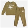 Lacoste Boys Sweatshirt And Joggers Tracksuit Lacoste Olive