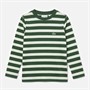 Lacoste Boys Long Sleeve Stripe T-Shirt Vert
