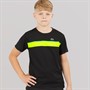 Lacoste Boys Stripe Croc T-Shirt Noir