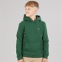 Lacoste Boys Core Fleece Hoodie Vert