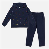 Lacoste Boys Hoodie And Joggers Tracksuit Marine