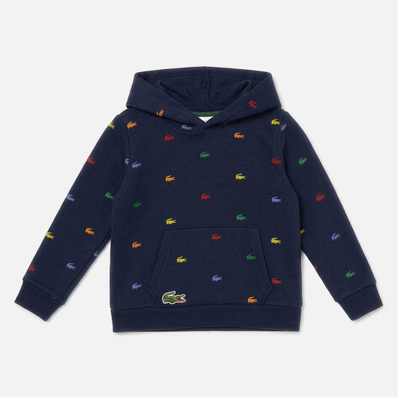 Lacoste Boys Hoodie And Joggers Tracksuit Marine