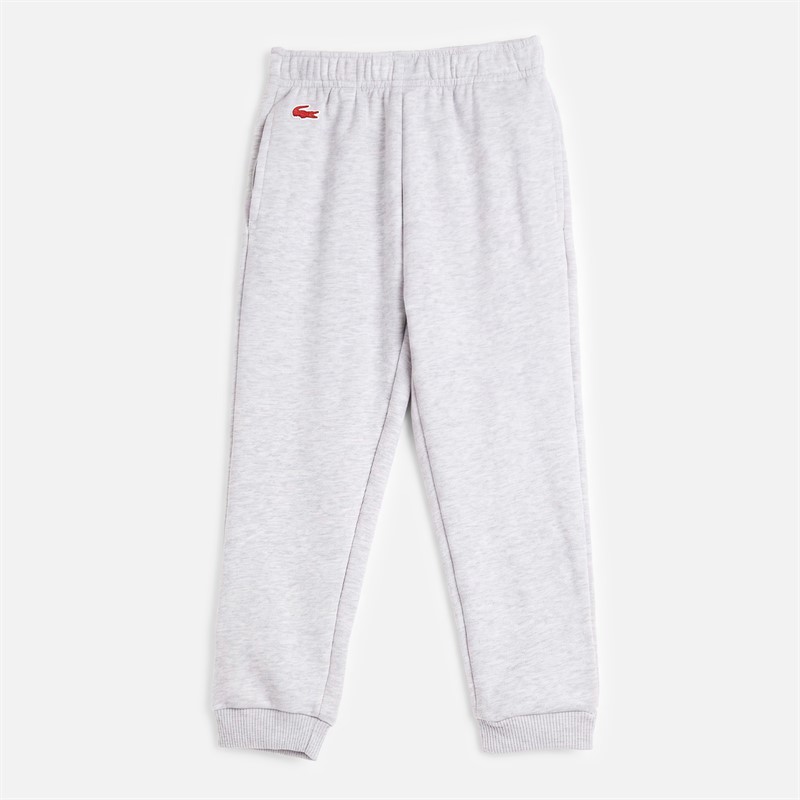 Lacoste Boys French Terry Hoodie And Joggers Tracksuit Argent Chine Heather