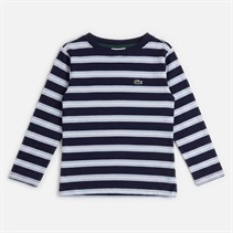 Lacoste Boys Long Sleeve Stripe T-Shirt Marine