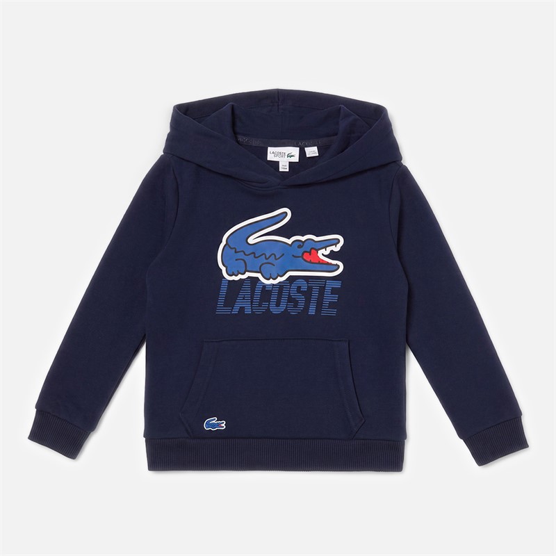Lacoste Boys French Terry Hoodie And Joggers Tracksuit Marine