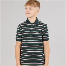 Lacoste Boys Feeder Polo Shirt Sinople Heather