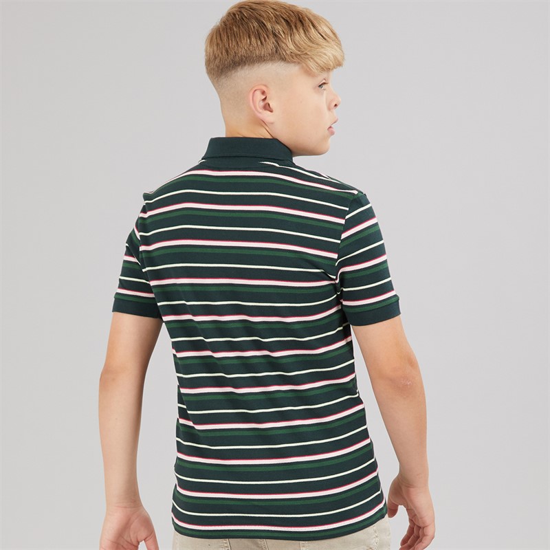 Lacoste Boys Feeder Polo Shirt Sinople Heather