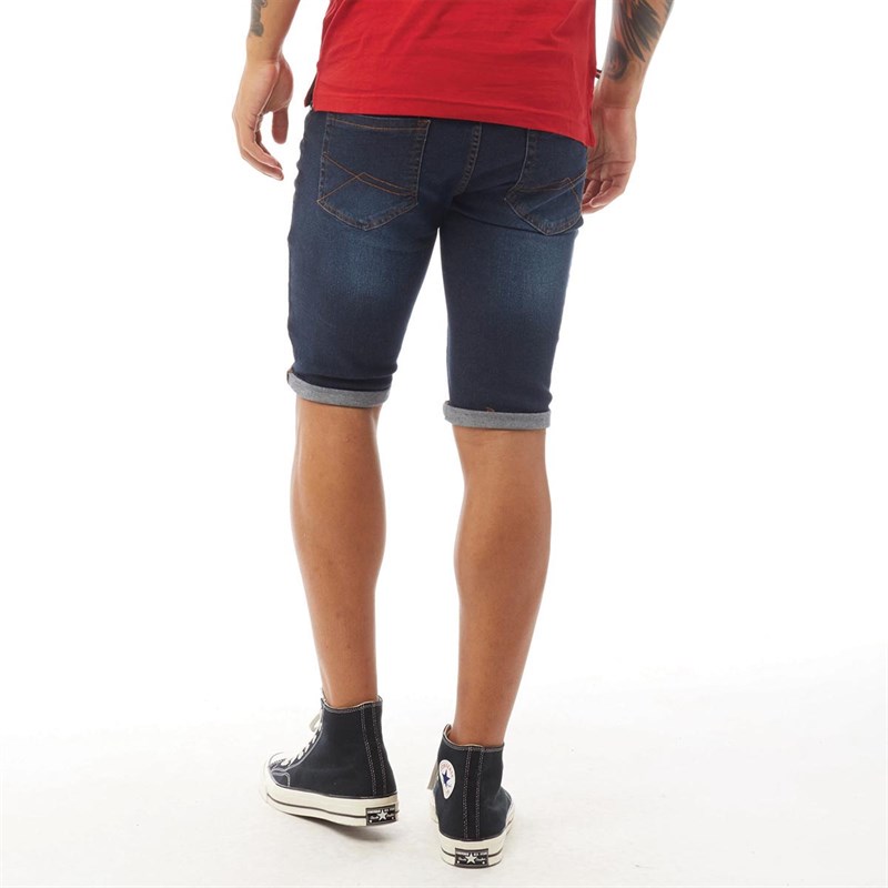 Loyalty And Faith Męskie Rhodes Denimowe Szorty Ciemny Denim