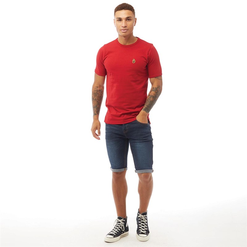 Loyalty And Faith Męskie Rhodes Denimowe Szorty Ciemny Denim